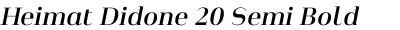 Heimat Didone 20 Semi Bold Italic